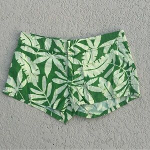 Vintage Abercrombie & Fitch Green Jungle Shorts, size 2, excellent condition
